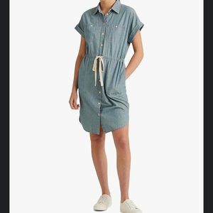 Lauren Ralph Lauren Chambray Shirtdress in Riviera Blue
